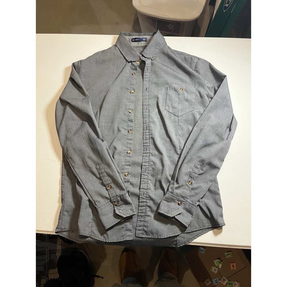 W[d^blju]‎ Large Men's Short Sleeve Button Down